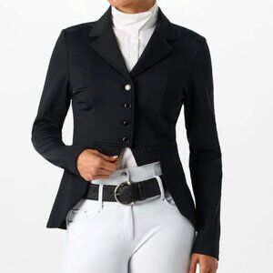 Short DRESSAGE COAT BLACK by OVATION NEW with Tags Sizes 4-16